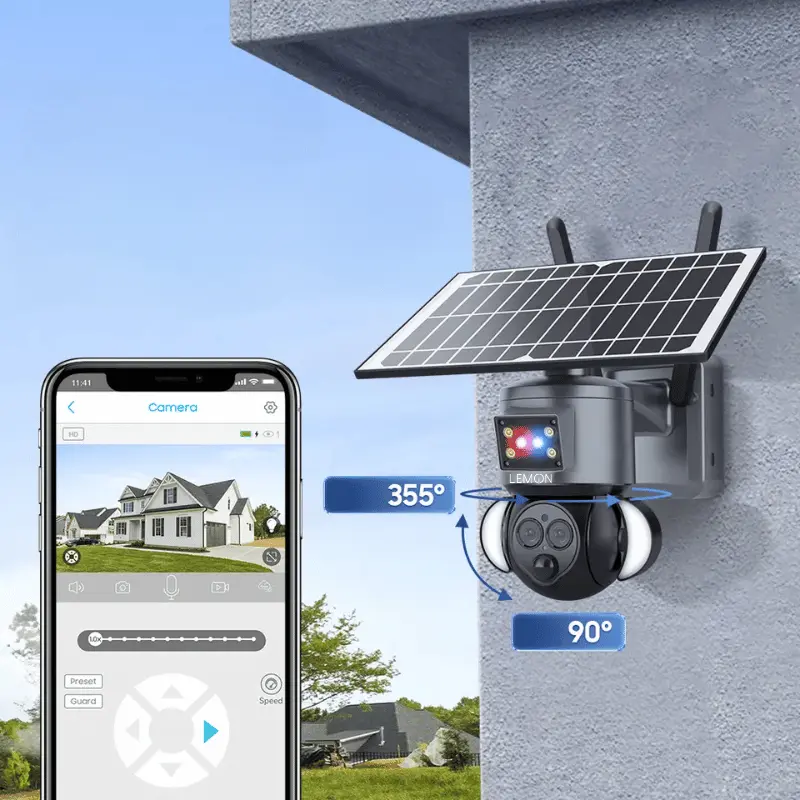 Solarna kamera zewnętrzna na kartę SIM Halcon